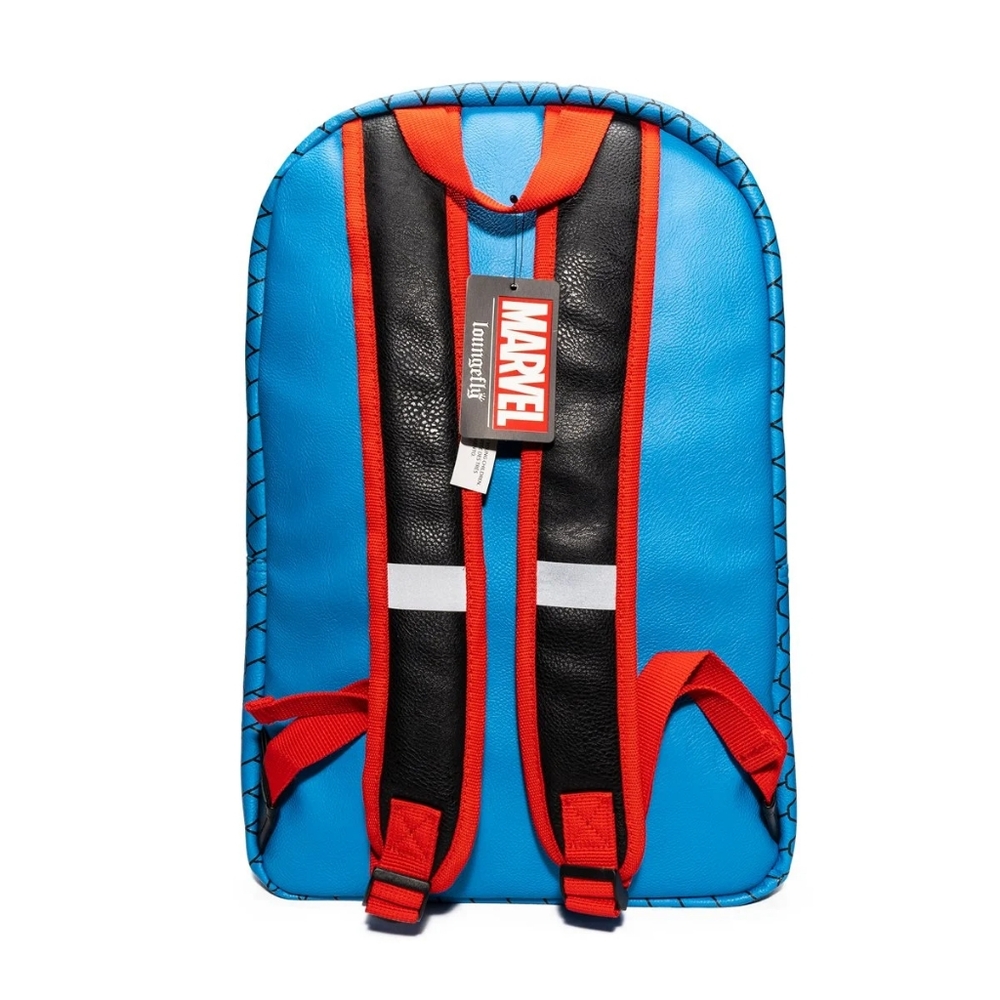 NWT: Loungefly Captain America Cosplay Backpack with Pin Set - Picture 5 of 12